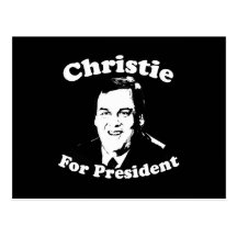 CHRISTIE PARA EL PRESIDENTE 2012 TARJETA POSTAL
