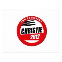 CHRISTIE PARA PRESIDENTE BUTT TARJETA POSTAL