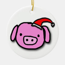 Christmas piggy julgransdekorationer
