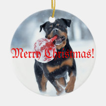 Christmas tree Rottweiler Julgransdekorationer
