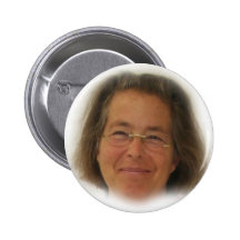 Christo en un botón pin