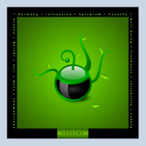 Chromonauts - poster verde del color posters