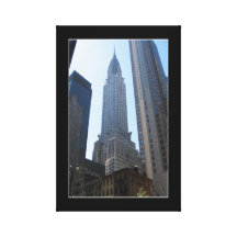Chrysler que construye, New York City NY Lona Estirada Galerias