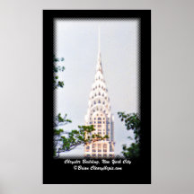 Chrysler que construye, poster de New York City