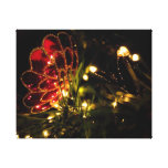 Chuchería del navidad con las luces de hadas lona envuelta para galerias