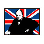 Churchill y Union Jack Postales