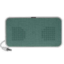 Ciánico oscuro con los puntos blancos simples altavoces