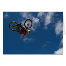 Ciclista en el cielo (tarjeta)
