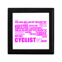 Ciclistas de los chicas: Ciclista más grande rosad Caja De Regalo