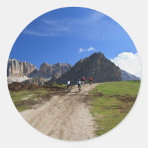 ciclo en las dolomías etiqueta redonda