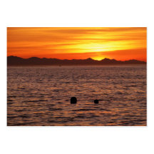 Cielo ardiente en la bahía del abedul tarjetas personales