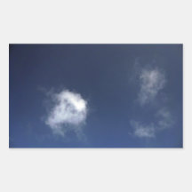 Cielo azul de Brigh con algunas nubes Pegatinas