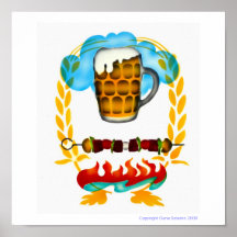 ¡Cielo de la cerveza! Posters
