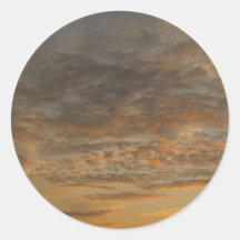 Cielo de la puesta del sol pegatina