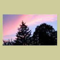 Cielo de la puesta del sol tarjetas de negocio