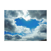 Cielo del corazón lona estirada galerias