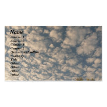 Cielo del guijarro plantillas de tarjetas personales