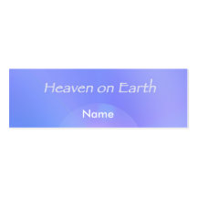 Cielo en tarjeta del perfil de la tierra tarjetas de visita