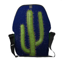 cielo estrellado del cactus del oeste salvaje 3d ( bolsas de mensajeria