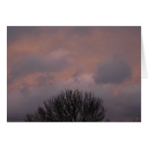 Cielo tempestuoso de la primavera felicitacion 