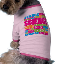 Ciencia colorida ropa de perros