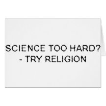 ciencia demasiado difícilmente tarjeta