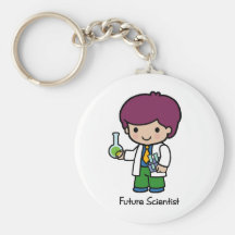 Científico futuro - muchacho llaveros personalizados