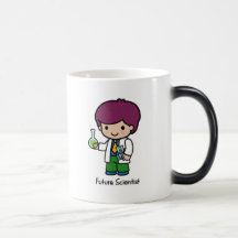 Científico futuro - muchacho taza