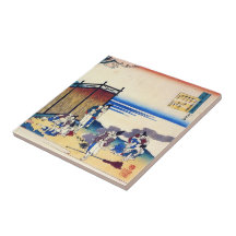 Cientos poemas explicados por la enfermera Hokusai Azulejos Ceramicos