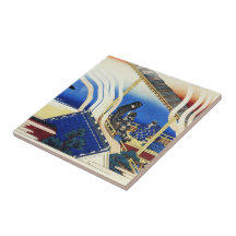 Cientos poemas explicados por la enfermera Hokusai Azulejos Ceramicos