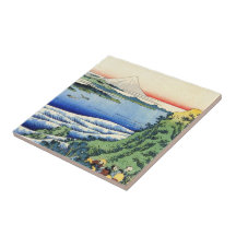 Cientos poemas explicados por la enfermera Hokusai Azulejo Cerámica