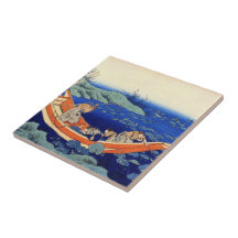 Cientos poemas explicados por la enfermera Hokusai Azulejo Cerámica