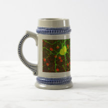 Ciérrese encima de vista de la célula retiniana de taza