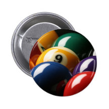 Ciérrese para arriba de bolas de piscina pins