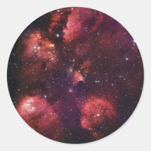 Ciérrese para arriba de la goma 64 de la nebulosa  pegatina