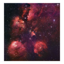 Ciérrese para arriba de la goma 64 de la nebulosa  impresión fotográfica