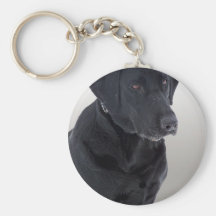 Ciérrese para arriba de perro negro llaveros personalizados