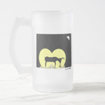 Ciervos en las linternas taza de café