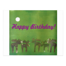 Ciervos Prancing Tarjetas Postales