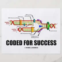 Cifrado para el éxito (réplica de la DNA) Tarjeta Publicitaria