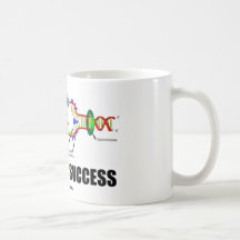Cifrado para el éxito (réplica de la DNA) Taza