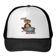 Cifre el mono gorros bordados