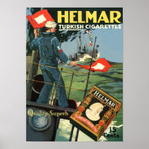 Cigarrillos del turco de Helmar Poster