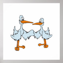 Cigüeña de Estuardo y de Stewart Poster