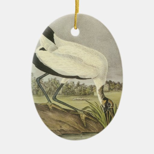Cigüeña de madera, Juan Audubon Ornamentos De Reyes Magos