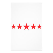 cinco 5 estrellas rojas de lujo papeleria personalizada