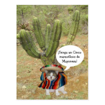 Cinco adaptable de Mayo Tarjeta Postal