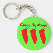 Cinco de Mayo 3 pimientas Llavero