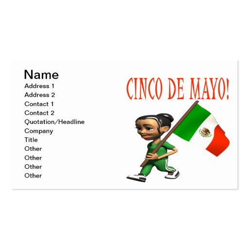 Cinco De Mayo Tarjetas Personales