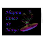 Cinco feliz de Mayo con el sombrero Felicitación